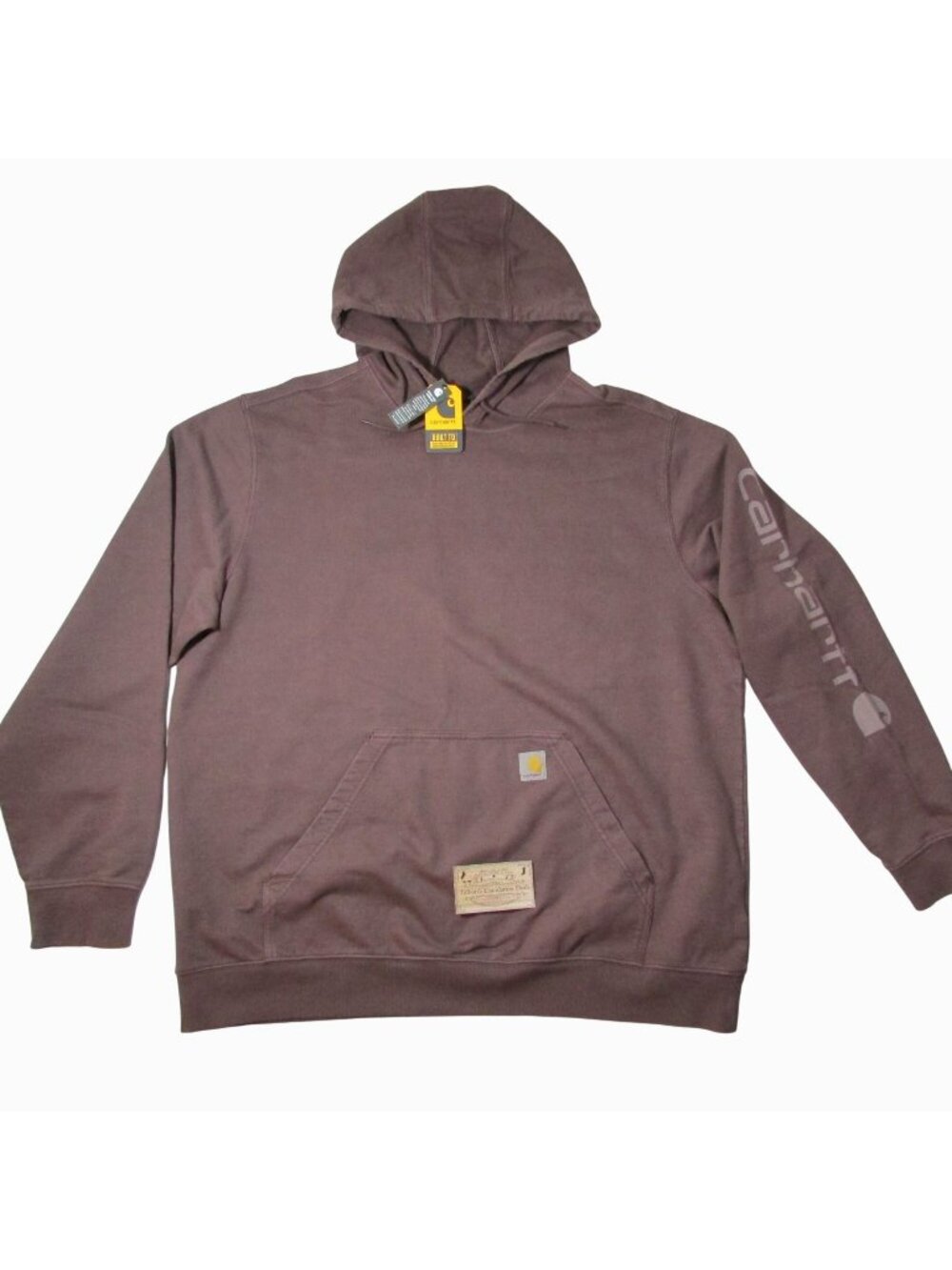 Carhartt Men's Relaxed Fit Midweight Garment Dyed French Terry Graphic Hoodie Sw